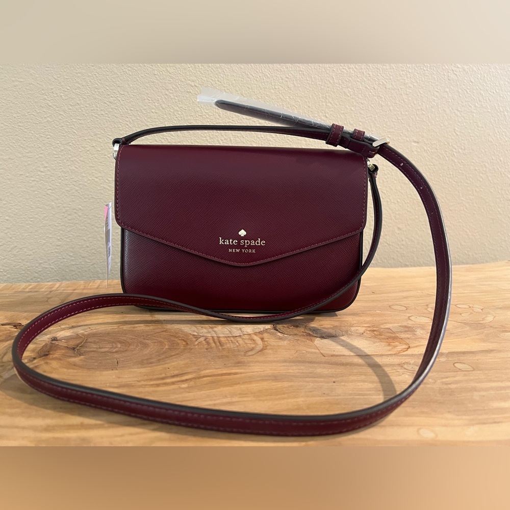 Kate Spade Red Crossbody Bag with Adjustable Strap